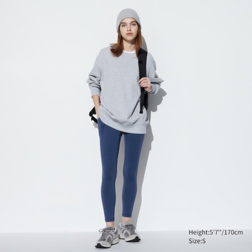 Uniqlo Ultra Stretch UV Protection AIRism Leggings Navy Small NWT